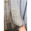 Tahari  Gray Wool Blend Duster Sweater Cardigan Vest with Hood Size Medium Photo 2