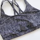 Lululemon Energy Bra Power Luxtreme Ripple Jacquard Black White Photo 3