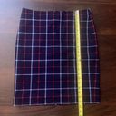 Tommy Hilfiger  navy blue and red plaid pencil skirt size 8 NWT Photo 9