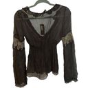 T Tahari NWT  SUNFLOWER SILK BOHO BLOUSE Photo 1