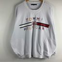 Tommy Hilfiger  Oversized White Crew Neck Sweater Photo 1