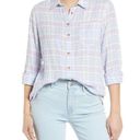 Caslon NWT Nordstrom brand  Herringbone Weave Plaid Button Up Shirt Photo 0