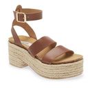 Steve Madden Womens Kelton Leather Ankle Strap Platform Sandals Photo 0