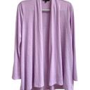 Gibson NEW  Women Size Medium Purple Ribbed Open Front Cardigan Sweater Photo 0