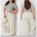 a.n.a NWT . high rise wide leg stretch cotton denim jeans pants natural 14 Photo 1