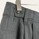 Madewell  Black Pleated Wide Leg Linen Blend Pants Size 4P NWT Photo 4