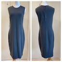 Vince  Womens Dress Sheath Knit Grey Size Large Business Career Photo 1