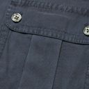 Equipment NWT  Bleone in Indigo Silk Utility Roll Sleeve Button Down Shirt M $325 Photo 2