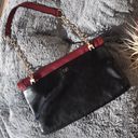 Diane Von Furstenberg Red Black Shoulder Purse / Clutch Photo 1