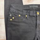 Rock & Republic  Black Kashmere Skinny Jeans with Gold Tone Hardware Size 10 Photo 2