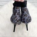 Nicole Miller  Leopard print Ankle Bootie High Heeled boots Photo 3