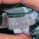 Hill House  The Kit Ruffle Puff Sleeve Top Green Botanical Blouse Womens Size M Photo 7