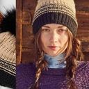 Free People  Slope Stripe Pom Beanie in Brown Cream NWT $58 Photo 1