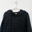 Zyia [ Active] Black Quilted Combo Pullover Hoodie Sweatshirt Size Large L Photo 3