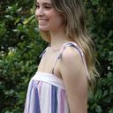 Bebop Purple/Pink Striped Sundress Photo 5