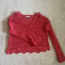 American Eagle Knit Cropped Sweater Photo 0