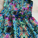 Cynthia Rowley Cynthia Rowling Colorful Abstract Floral Dress Photo 3