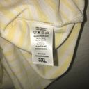 LuLaRoe  Tank Top Yellow w/ White Stripes Sz 3X NWT Scoop Neck Sleeveless Summer Photo 4