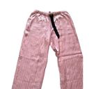 Victoria's Secret  Women's Medium Satin PJ Set Logo V Pink Black & White Striped Photo 15