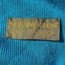Saint Laurent Yves  Vintage Wool Colorblock green  Scarf Photo 5