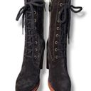 Tod's  Brown Suede Altraversione Zip-Up Heeled Boots Size 34.5 Photo 15