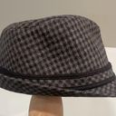 Krass&co The Hatter  Grey and Black Houndstooth Vintage Fedora Hat Photo 1