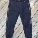 Anthropologie  Ripstop Utility Joggers Size L Dark Grey Photo 3