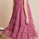 Likely NWOT Sister Jane  Lady Pink Pom Pom Babydoll Tiered Midi Dress XS Barbie Photo 1