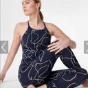 Sweaty Betty  Leggings Women's Size XS Super Soft 7/8‎ Yoga Blue Line Flow Print Photo 0