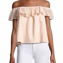 Rebecca Minkoff  Coral Ruffles Off Shoulder Blouse light Pink Size Small Photo 0