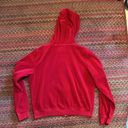 Brighton  RED VELVET VELOUR ZIP UP HOODIE Photo 7