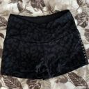 Ryderwear Black Cheetah Scrunch Bum Shorts Photo 0