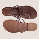 Krass&co Vintage Foundry . Zaria Strappy Leather Thong Sandals 9 Brown $150 Photo 0