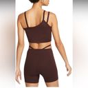 Nike  sportswear everyday brown modern asymmetrical crop tank NWT Photo 1