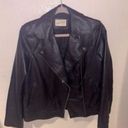 Universal Threads Universal Thread Women's Moto Jacket Black Faux Leather Quilted Size S Photo 1