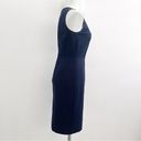 J.Crew  Sleeveless Sheath Dress Blue Bi Stretch Cotton Business Casual Knee 4 Photo 6