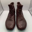 Earth Origins  Mallory Leather Booties 8.5M ankle heel burgundy Photo 1