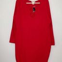 Torrid NWT  Festi Long Sleeve O-Ring Red Mini Bodycon Dress Photo 2