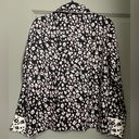 Victoria's Secret NWOT  Black w/Pink Cheetah Print | Long Sleeve Pajama Top Sz XS Photo 5