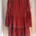 Ulla Johnson  Cere Rust Red Hand Embroidered Embellished Sequin Beaded Dress Sz 2 Photo 14