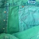 Juicy Couture  Green Tie Dye Cut Off Soft Denim Western Short Size 31 100% Cotton Photo 7