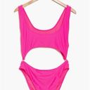 Good American NWT  Always Fits Cutout One-Piece Swimsuit Color: Knockoutpink001 Photo 0