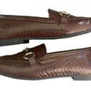 Alfani  Step N Flex Brown Crocodile Slip On Gayyle Horsebit Loafers Size 7 Photo 6