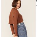 Daisy Revolve Callahan knitwear BROWN CABLE KNIT LONG SLEEVE  POLO XS Photo 1