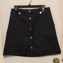 New York & Co. Jean Skirt Button Up Size: 8 Photo 0