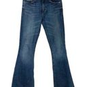 McGuire Denim  Wide Flare Jeans Blue Raw Hem Size 26 Photo 2