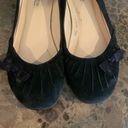 Preview International Women’s Size 8 Nordstrom  Black Suede Ballet Flats with Bow Photo 5