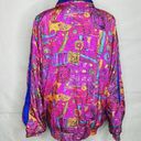 Lavon Vintage  by Cheerful Corp Windbreaker Parachute Track Jacket Sz L 80's 90's Photo 4