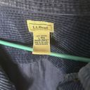 L.L.Bean  corduroy shacket shirt jacket navy blue size Large 100% cotton Photo 2