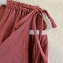 Modcloth  Blouse Dusty Rose/ Mauve Short Flutter Tie Sleeves V Neck Tee Sz 1X EUC Photo 5